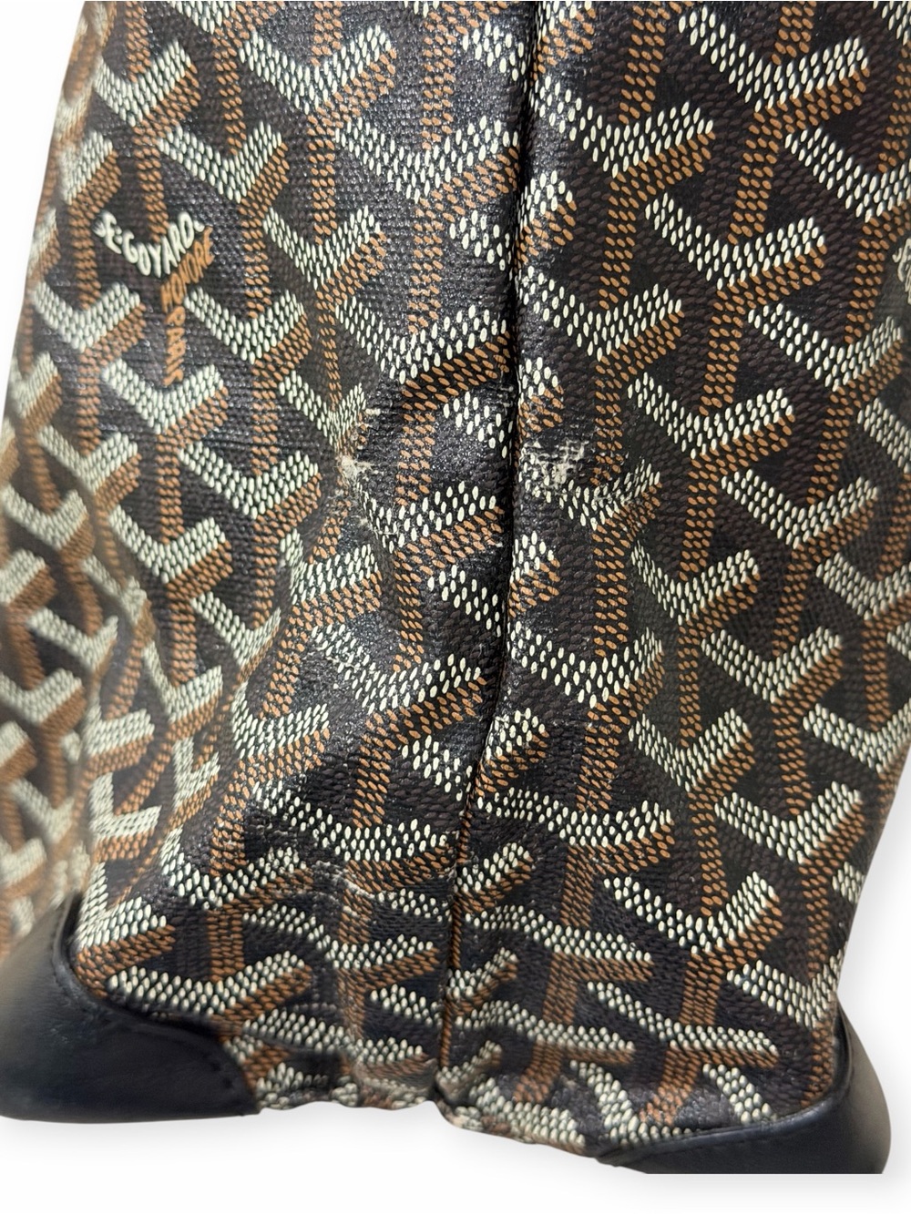 Goyard Saint Louis Tote PM – Black/Brown Goyardine Canvas - Picture 16 of 16